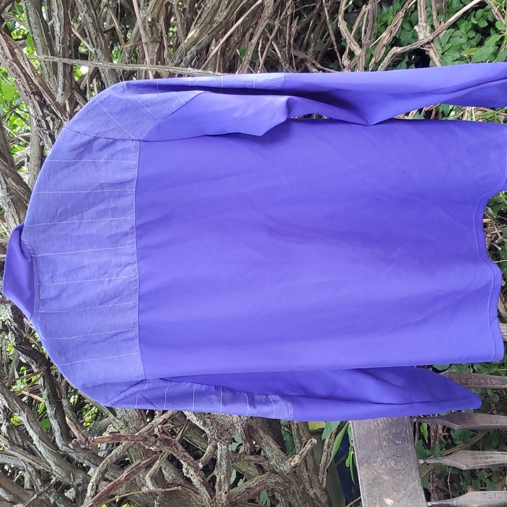 BOSTON Marathon 2015 Adidas Climaproof 1/2 zip Running shirt NWOT Purple Men's S - Picture 4 of 8